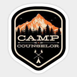 Camp Counselor design - Camp Staff print product Sticker